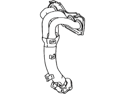 Toyota 17140-0P330 Right Exhaust Manifold Sub-Assembly