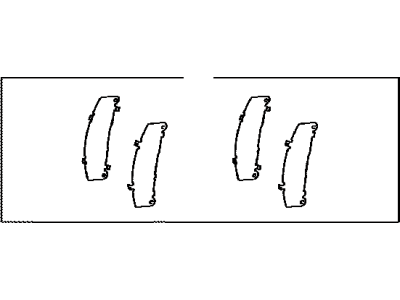 Lexus 04945-0E040 Shim Kit, Anti Squeal, Front