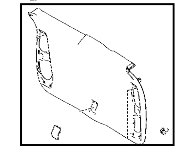 Toyota 64780-0E060-A0 Lower Trim Panel