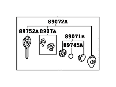 Toyota 89070-12760 Computer Assembly, Trans