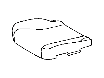 Toyota 71072-33F51-E1 Front Seat Cushion Cover, Left(For Separate Type)