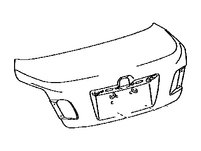 Toyota 64401-33391 Panel Sub-Assembly, Luggage