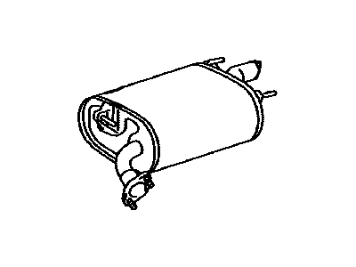 Toyota 17430-28710 Rear Muffler