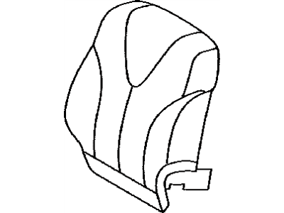 Toyota 71074-33J20-E0 Front Seat Back Cover, Left(For Separate Type)