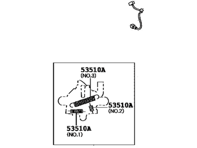 Toyota 53510-33270 Latch Assembly