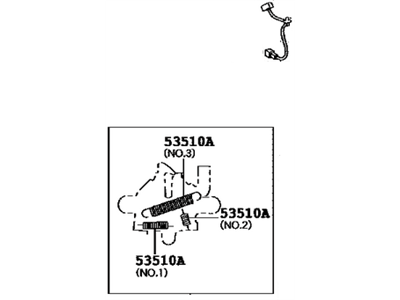 Toyota 53510-33311 Lock Assembly, Hood