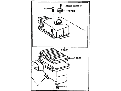 Toyota 17700-0A210 Cleaner Assy, Air