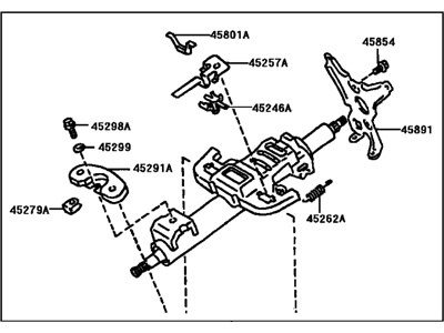 Toyota 45250-33490 Post Assy, Steering