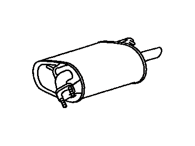 Toyota 17430-20042 Muffler W/Tailpipe