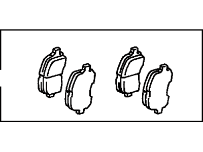 Toyota 04465-33120 Front Disc Brake Pad Set