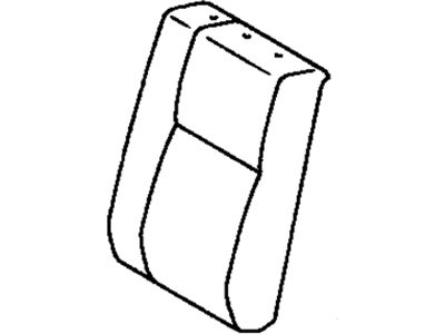 Toyota 71078-33231-B2 Rear Seat Back Cover, Left (For Separate Type)