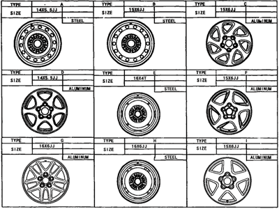 Toyota 42611-17300 Wheel, Disc