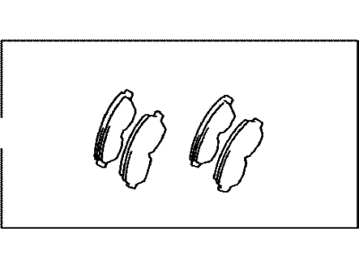 Toyota 04465-42012 Front Disc Brake Pad Set