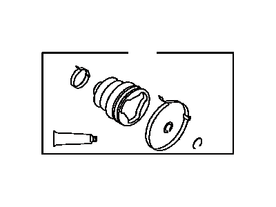 Toyota 04438-12420 Front Cv Joint Boot Kit Inboard Joint, Right