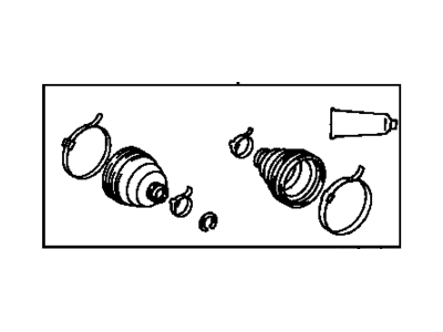 Toyota 04429-42020 Rear Cv Joint Boot Kit