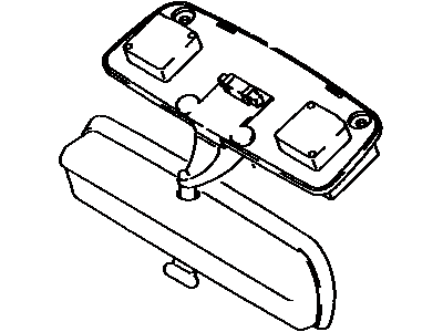Toyota 87810-89135-02 Inner Rear View Mirror Assembly
