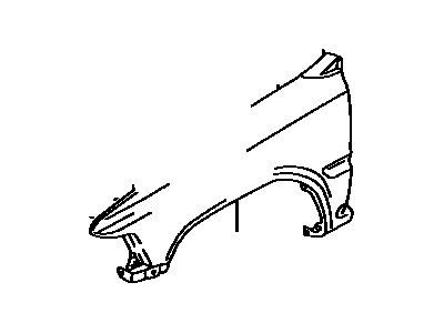 Toyota 53385-20020 Hood Bumper Bracket
