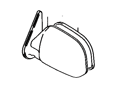 Toyota 87931-3D010 Outer Rear View Mirror, Right