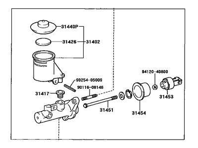 Toyota 31410-17120 Master Cylinder