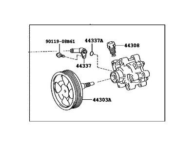 Toyota 44310-60490 Power Steering Pump