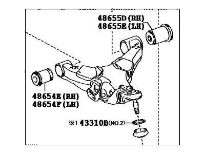Toyota 48068-60030 Lower Control Arm