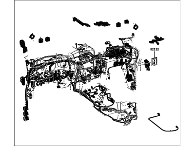 Toyota 82141-6BN10 Wire, Instrument Panel