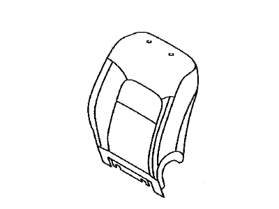 Toyota 71074-60L50-C2 Front Seat Back Cover, Left(For Separate Type)