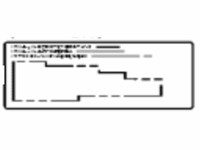 Toyota 88723-60300 AC Label