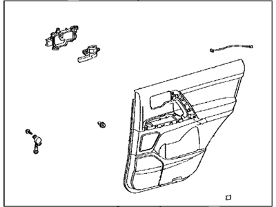 Toyota 67640-60X90-21 Panel Assembly, Rr Door