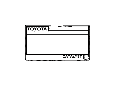 Toyota 11298-38650 Emission Label