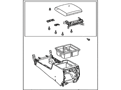 Toyota 58901-60741-A3 Box Sub-Assembly, CONSOL