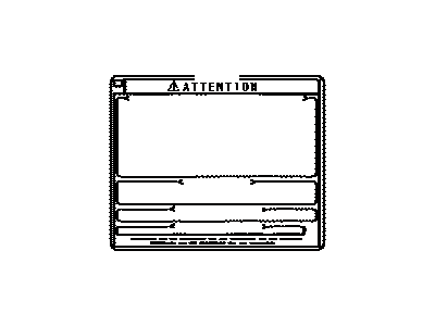 Toyota 36369-60630 Info Label