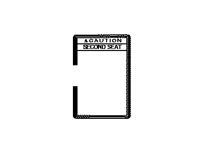 Toyota 74543-60451 Info Label