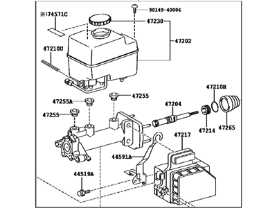 Lexus 47052-60630 Cylinder Sub-Assy, Brake Master