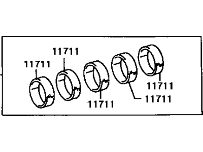 Toyota 11704-61020 Main Bearing Set