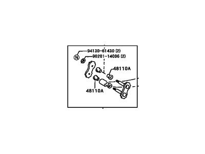 Toyota 04481-60020 Shackle Kit