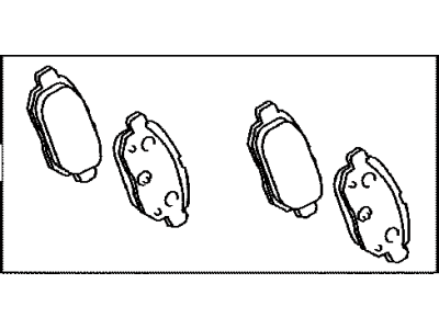 Toyota 04466-21020 Rear Disc Brake Pad Kit