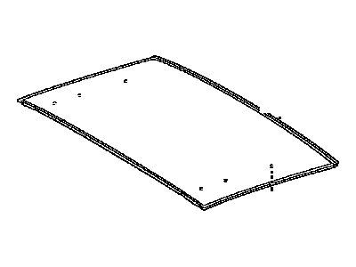 Toyota 63201-21170 Sunroof Glass
