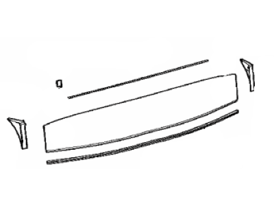 Toyota 64801-47031 Lower Glass