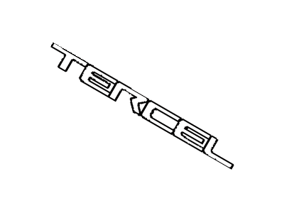 Toyota 75443-16130 Nameplate
