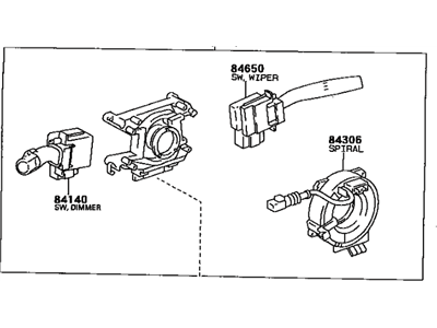 Toyota 84310-16800 Switch Assy, Turn Signal