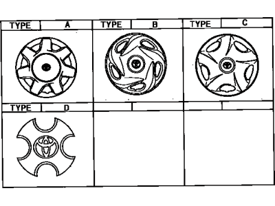 Toyota 42602-16100 Wheel Cover