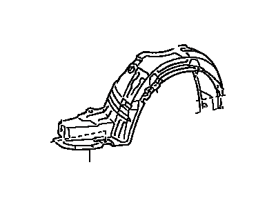 Toyota 53876-16080 Fender Liner