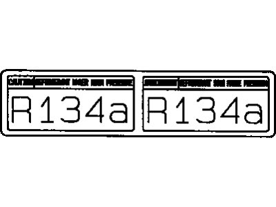 Toyota 88723-16060 AC Label