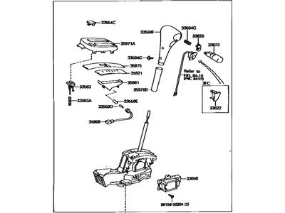 Toyota 33550-16401-E0 Floor Shift Assy, Transmission