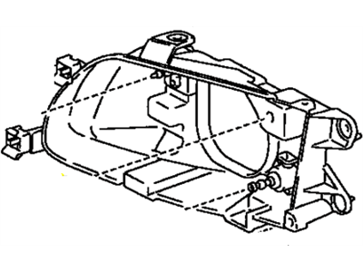 Toyota 81105-16550 Passenger Side Headlamp Housing Sub-Assembly