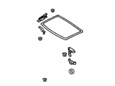 Toyota 63201-95D00 Glass Assembly