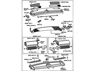 Toyota 88510-28170-03 Evaporator Assembly