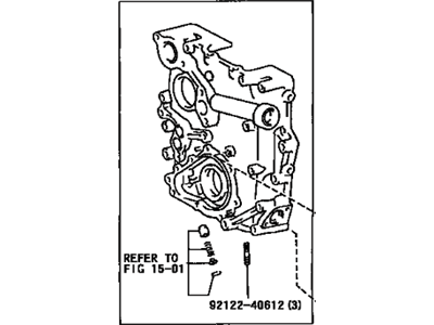 Toyota 11301-76011 Case Sub-Assy, Timing Gear