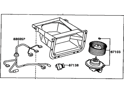 Toyota 87130-28250 Blower Assembly
